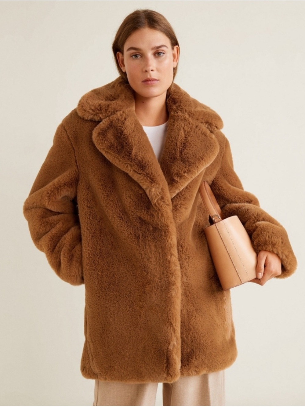 $189 NWOT Magaschoni faux fur luxe jacket/coat L